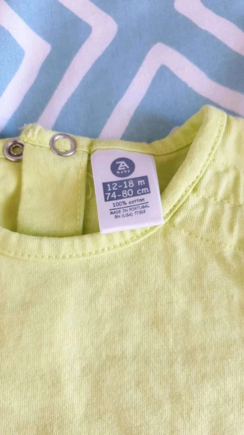 T-shirt Zara fluo geel 12-18 maanden – photo 3